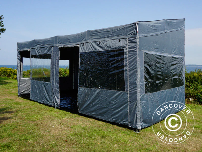 Snabbtält FleXtents PRO Trapezo 3x6m Grå, inkl. 4 sidor - Image 57