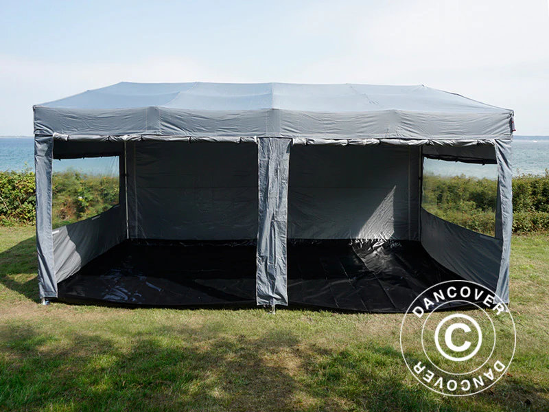 Snabbtält FleXtents PRO Trapezo 3x6m Grå, inkl. 4 sidor - Image 61