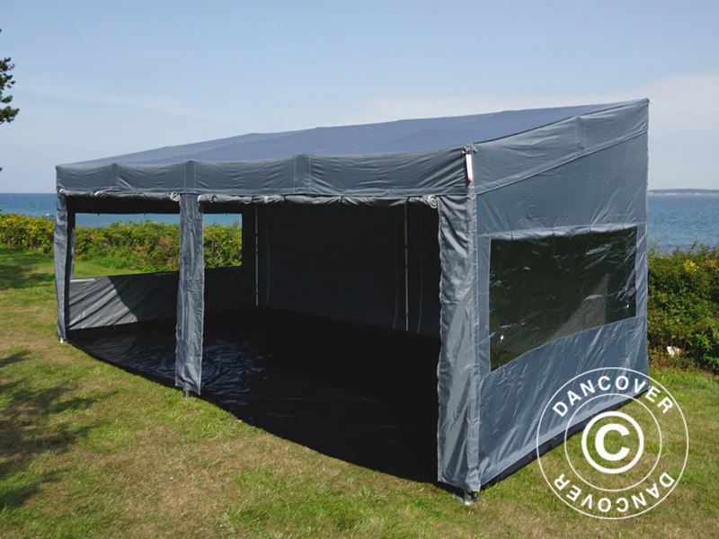 Snabbtält FleXtents PRO Trapezo 3x6m Grå, inkl. 4 sidor - Image 62