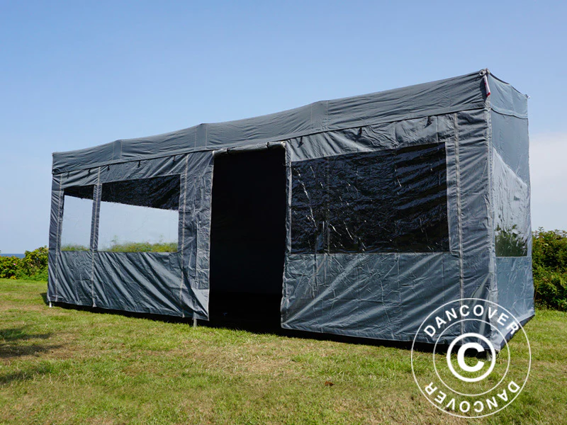 Snabbtält FleXtents PRO Trapezo 3x6m Grå, inkl. 4 sidor - Image 68