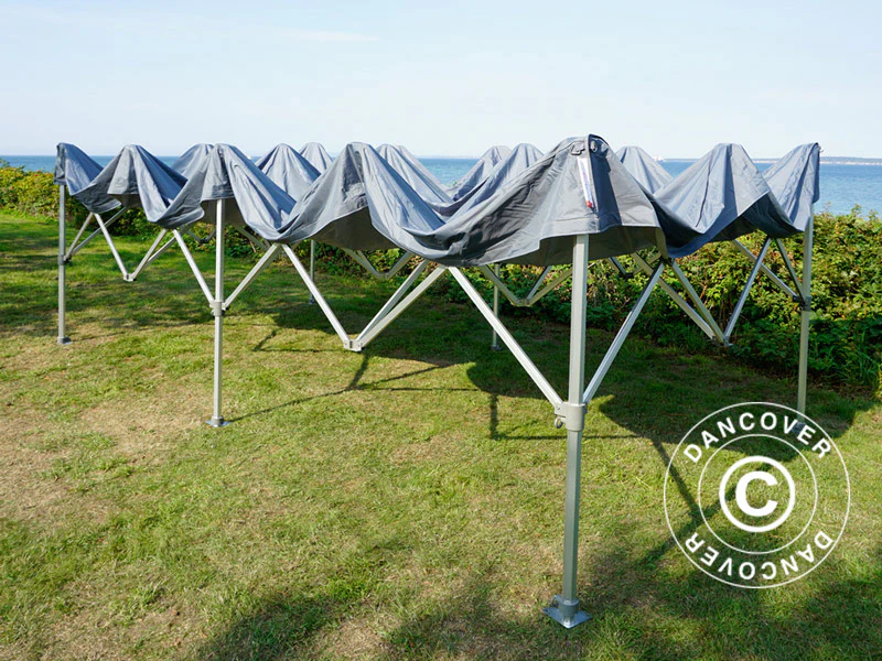 Snabbtält FleXtents PRO Trapezo 3x6m Grå, inkl. 4 sidor - Image 70