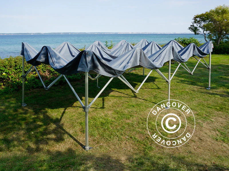 Snabbtält FleXtents PRO Trapezo 3x6m Grå, inkl. 4 sidor - Image 72