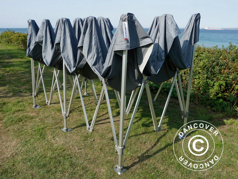 Snabbtält FleXtents PRO Trapezo 3x6m Grå, inkl. 4 sidor - Image 73