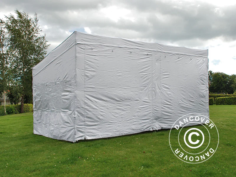 Snabbtält FleXtents PRO Trapezo 3x6m Vit, inkl. 4 sidor - Image 10