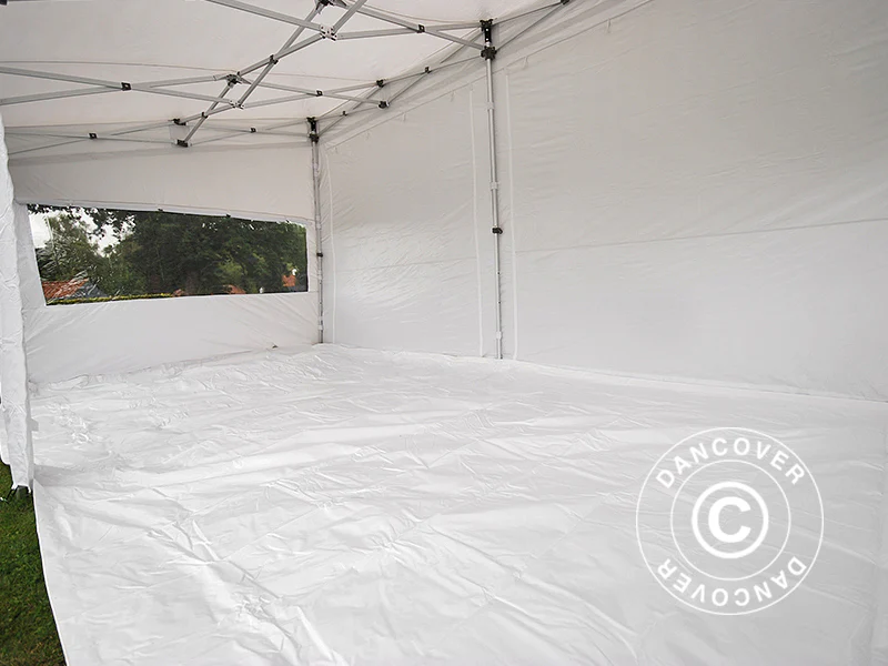 Snabbtält FleXtents PRO Trapezo 3x6m Vit, inkl. 4 sidor - Image 11