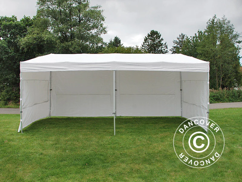 Snabbtält FleXtents PRO Trapezo 3x6m Vit, inkl. 4 sidor - Image 14