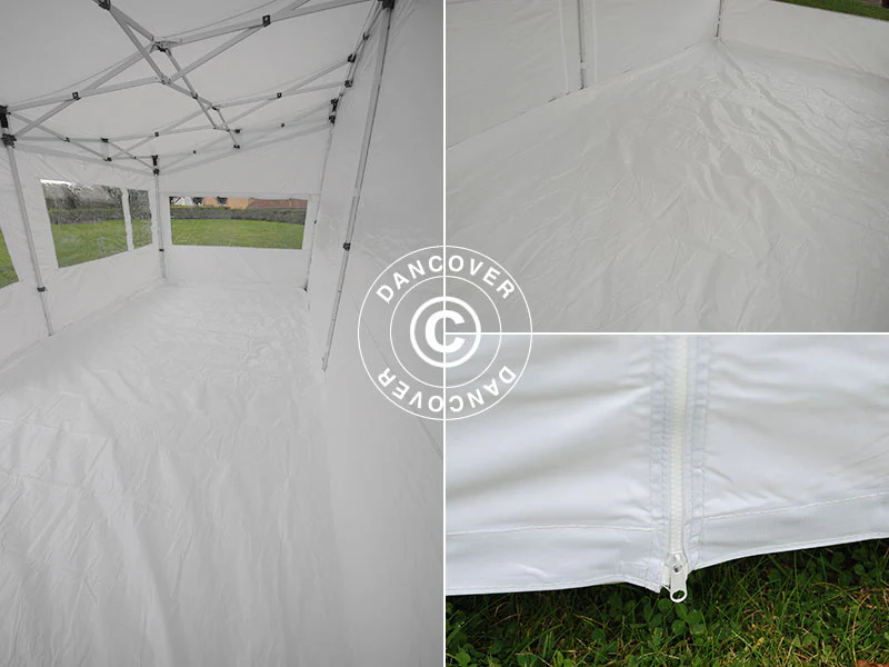 Snabbtält FleXtents PRO Trapezo 3x6m Vit, inkl. 4 sidor - Image 19