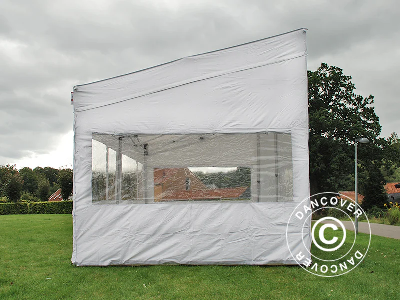 Snabbtält FleXtents PRO Trapezo 3x6m Vit, inkl. 4 sidor - Image 7