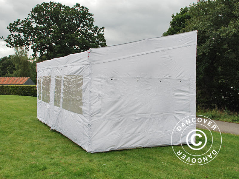 Snabbtält FleXtents PRO Trapezo 3x6m Vit, inkl. 4 sidor - Image 9
