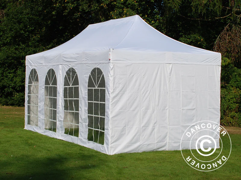 Snabbtält FleXtents PRO Vintage Style 3x6m Vit, inkl. 6 sidor - Image 12