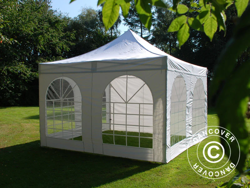 Snabbtält FleXtents PRO Vintage Style 4x4m Vit, inkl. 4 sidor - Image 10