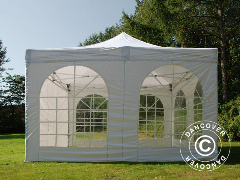 Snabbtält FleXtents PRO Vintage Style 4x4m Vit, inkl. 4 sidor - Image 17