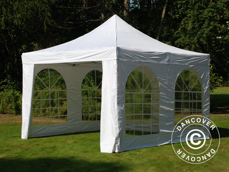 Snabbtält FleXtents PRO Vintage Style 4x4m Vit, inkl. 4 sidor - Image 4