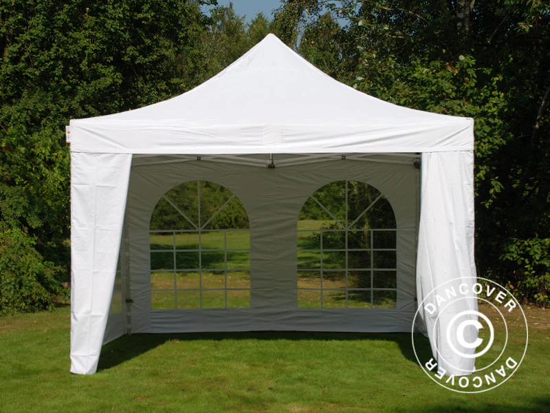 Snabbtält FleXtents PRO Vintage Style 4x4m Vit, inkl. 4 sidor - Image 5