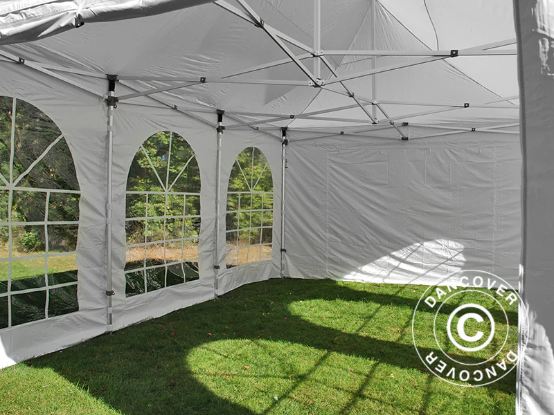 Snabbtält FleXtents PRO Vintage Style 4x6m Vit, inkl. 8 sidor - Image 18