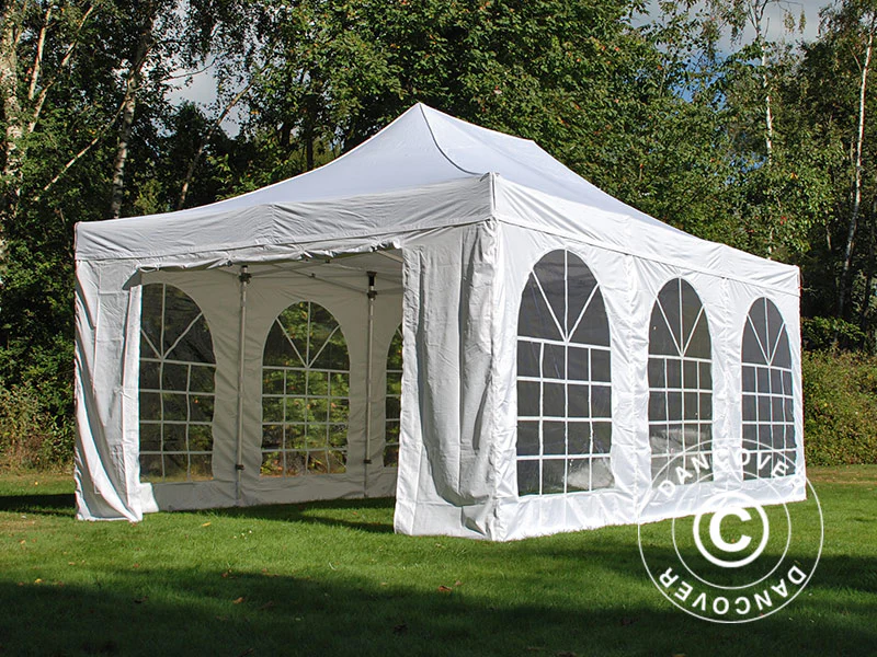 Snabbtält FleXtents PRO Vintage Style 4x6m Vit, inkl. 8 sidor - Image 20
