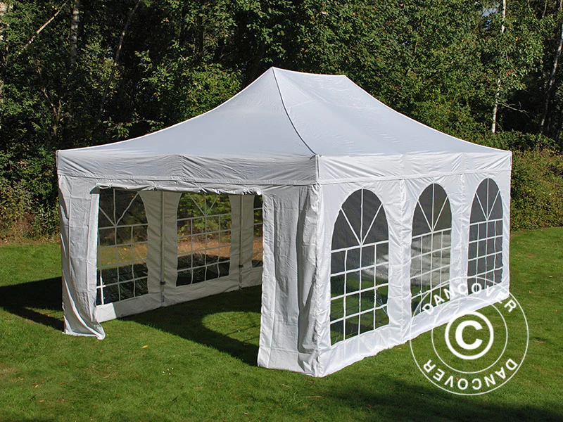 Snabbtält FleXtents PRO Vintage Style 4x6m Vit, inkl. 8 sidor - Image 29