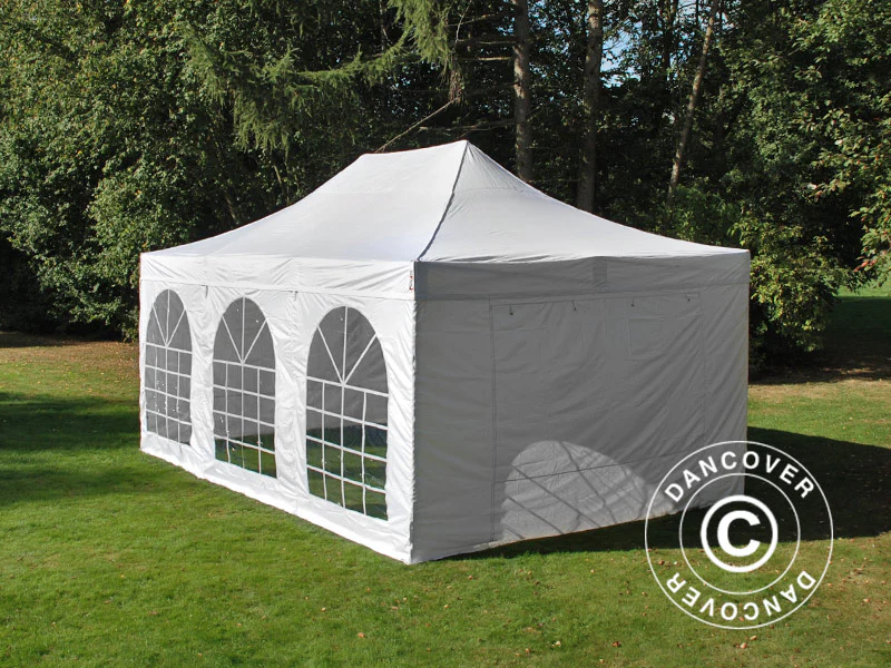 Snabbtält FleXtents PRO Vintage Style 4x6m Vit, inkl. 8 sidor - Image 31
