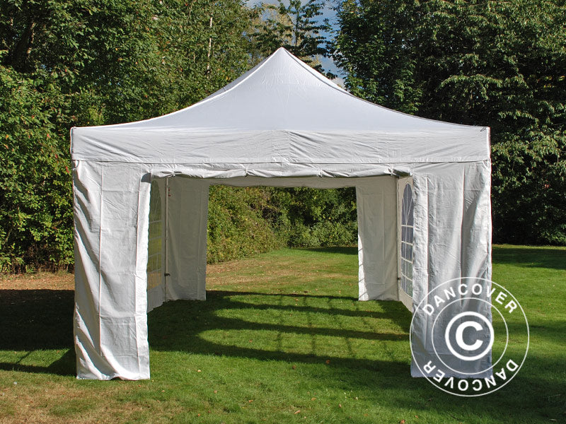 Snabbtält FleXtents PRO Vintage Style 4x6m Vit, inkl. 8 sidor - Image 9