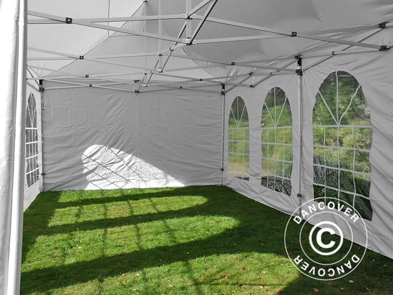 Snabbtält FleXtents PRO Vintage Style 4x8m Vit, inkl. 6 sider - Image 14