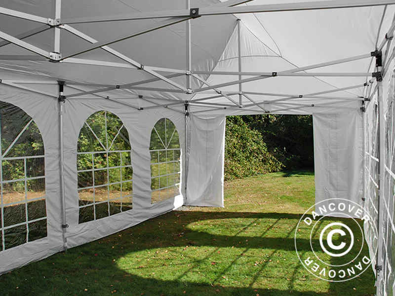 Snabbtält FleXtents PRO Vintage Style 4x8m Vit, inkl. 6 sider - Image 21
