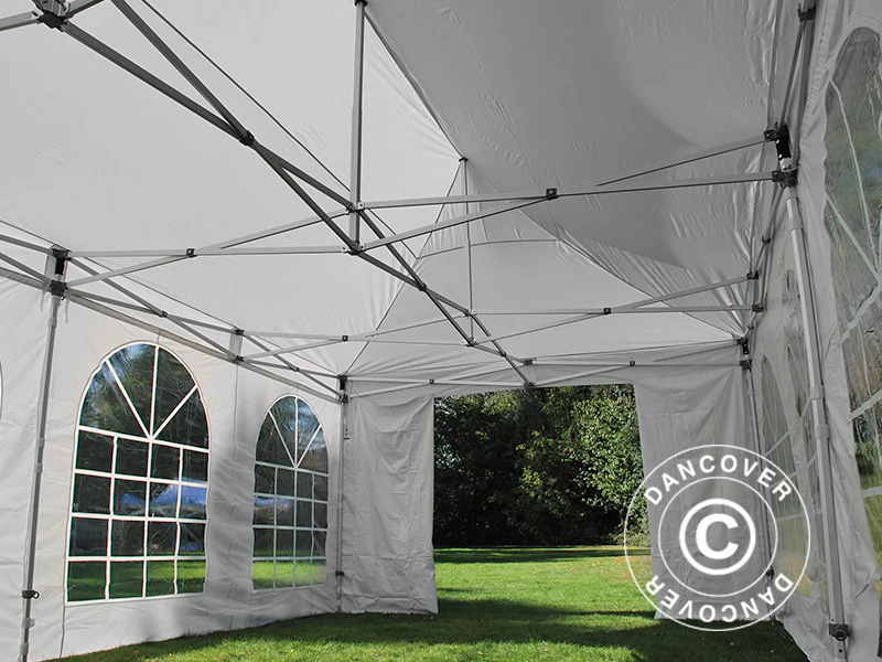 Snabbtält FleXtents PRO Vintage Style 4x8m Vit, inkl. 6 sider - Image 22