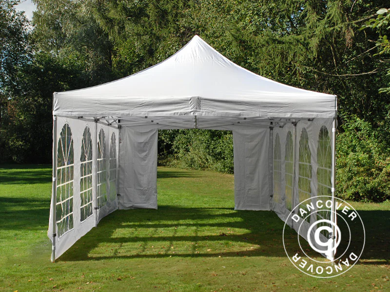 Snabbtält FleXtents PRO Vintage Style 4x8m Vit, inkl. 6 sider - Image 23