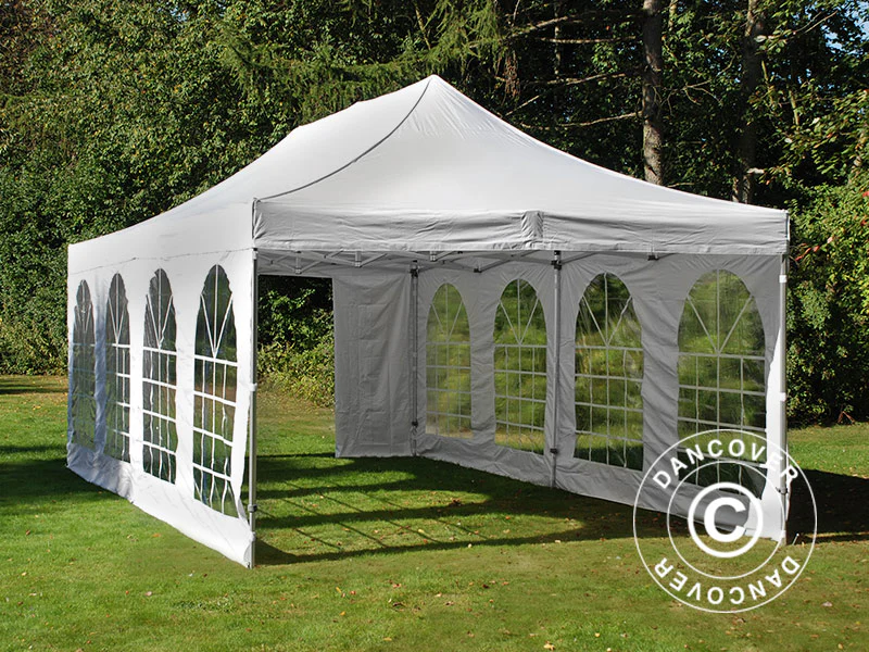 Snabbtält FleXtents PRO Vintage Style 4x8m Vit, inkl. 6 sider - Image 24