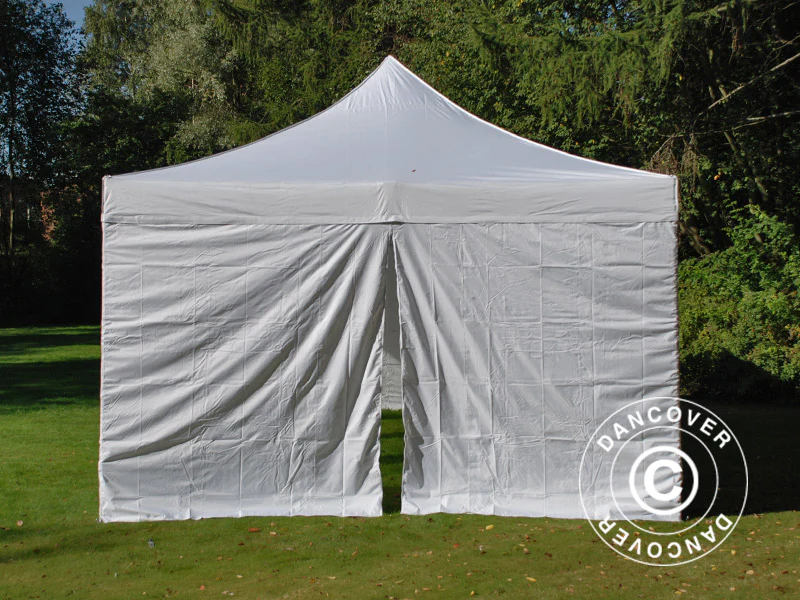 Snabbtält FleXtents PRO Vintage Style 4x8m Vit, inkl. 6 sider - Image 4