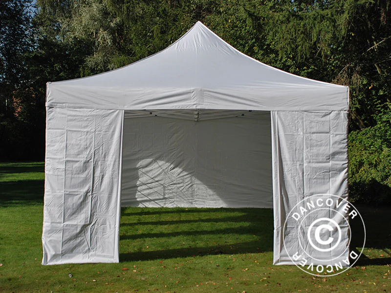 Snabbtält FleXtents PRO Vintage Style 4x8m Vit, inkl. 6 sider - Image 5