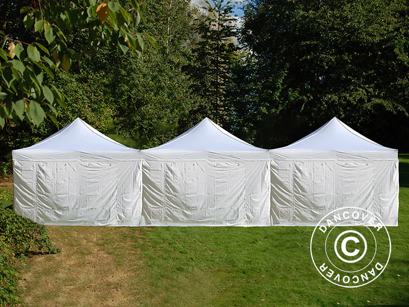 Snabbtält FleXtents® Steel 12x6m Vit, inkl. 8 sidoväggar - Image 5