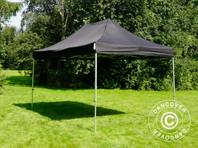 Snabbtält FleXtents Steel 3x4,5m, Svart, inkl. 4 sidor - Image 6