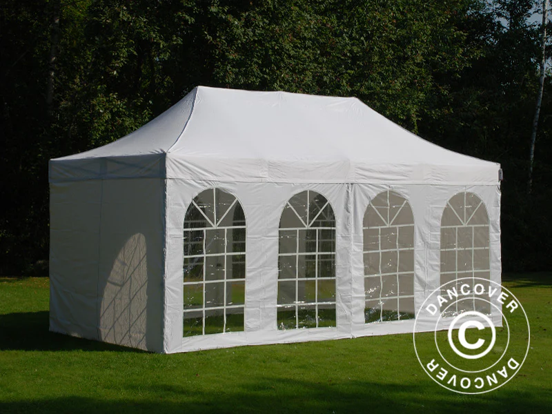 Snabbtält FleXtents Steel 3x6m Vit, inkl. 4 sidor - Image 8