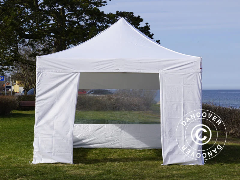 Snabbtält FleXtents Steel 4x4m Vit, inkl. 4 sidor - Image 3