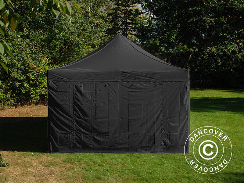 Snabbtält FleXtents Steel 4x6m Svart, inkl. 4 sider - Image 3