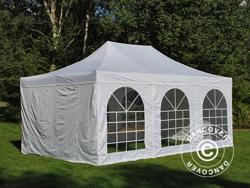 Snabbtält FleXtents Steel 4x6m Vit, inkl. 4 sidor - Image 6