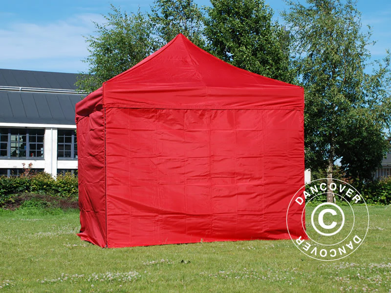 Snabbtält FleXtents Xtreme 50 3x3m Röd, inkl. 4 sidor - Image 4