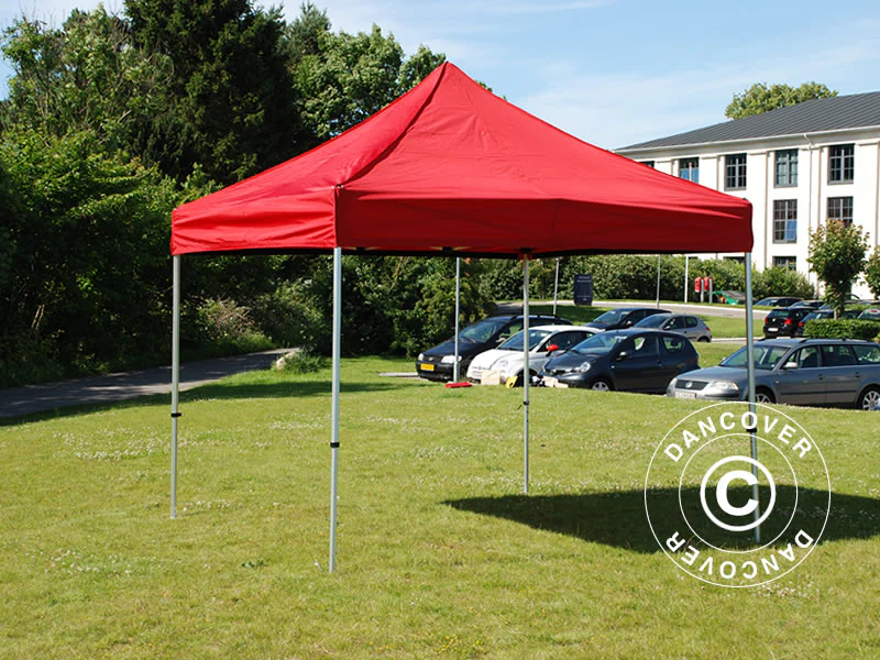 Snabbtält FleXtents Xtreme 50 3x3m Röd, inkl. 4 sidor - Image 6
