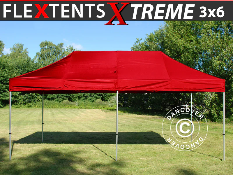 Snabbtält FleXtents Xtreme 50 3x6m Röd