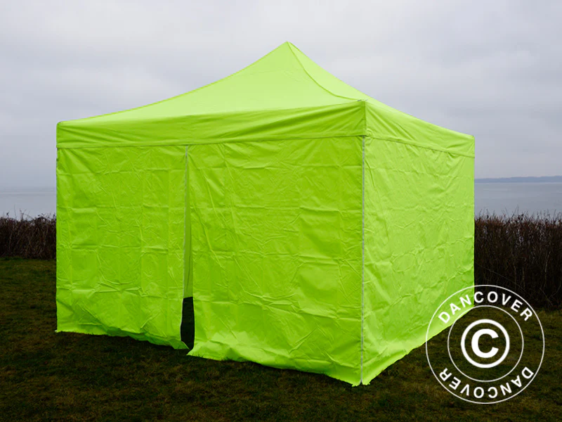 Snabbtält FleXtents Xtreme 50 4x4m Neongul/grön, inkl. 4 sidor - Image 4