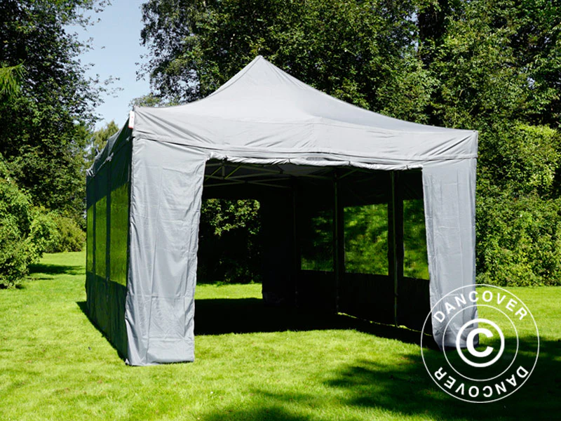 Snabbtält FleXtents Xtreme 50 4x6m Grå, inkl. 8 sidor - Image 12