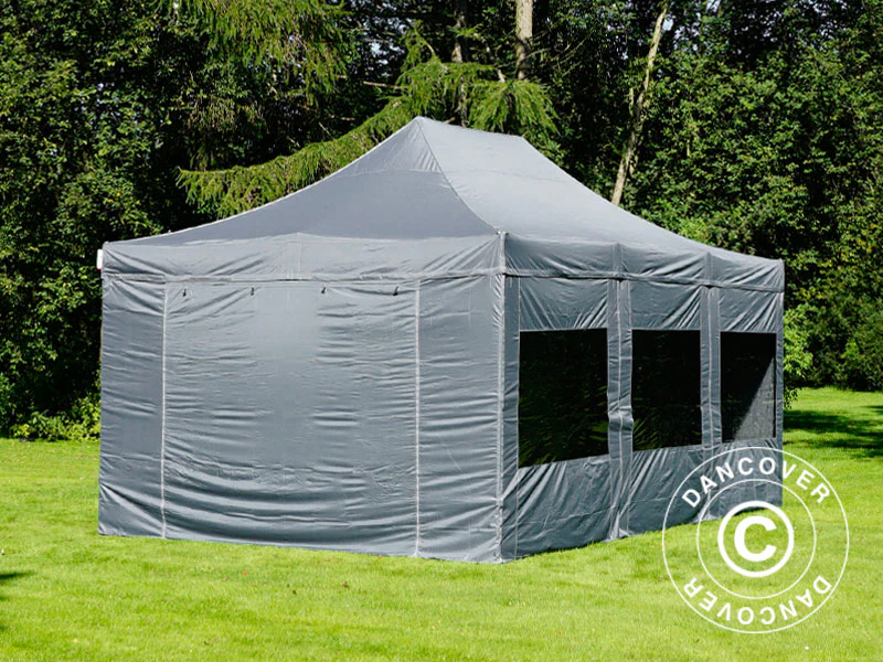 Snabbtält FleXtents Xtreme 50 4x6m Grå, inkl. 8 sidor - Image 2
