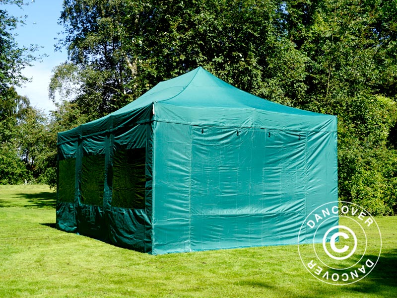 Snabbtält FleXtents Xtreme 50 4x6m Grön, inkl. 8 sidor - Image 13