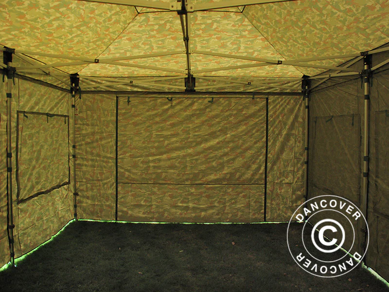 Snabbtält FleXtents Xtreme 50 4x6m Kamouflage, inkl. 8 sidor - Image 16