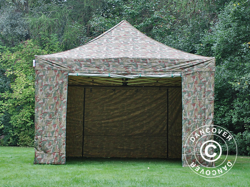 Snabbtält FleXtents Xtreme 50 4x6m Kamouflage, inkl. 8 sidor - Image 4