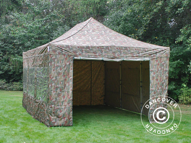 Snabbtält FleXtents Xtreme 50 4x6m Kamouflage, inkl. 8 sidor - Image 5