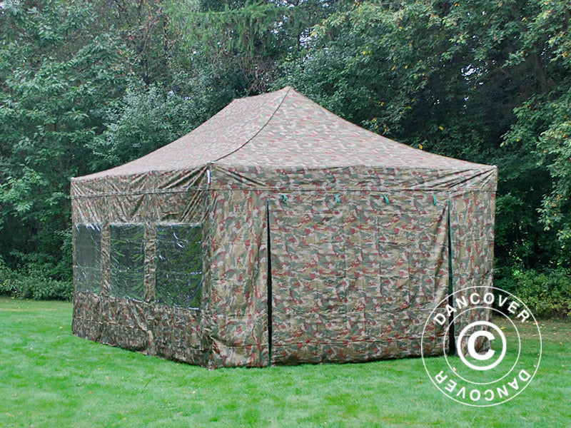 Snabbtält FleXtents Xtreme 50 4x6m Kamouflage, inkl. 8 sidor - Image 9