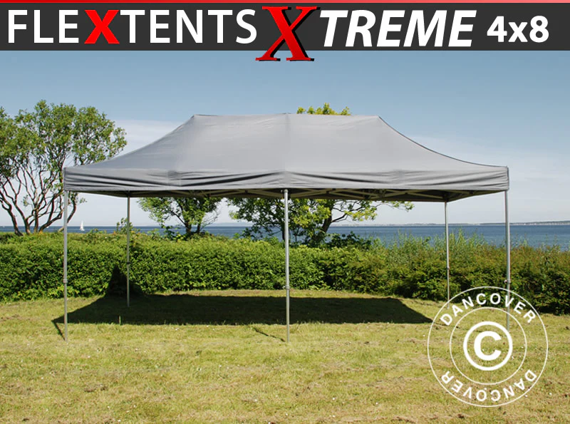 Snabbtält FleXtents Xtreme 50 4x8m Grå