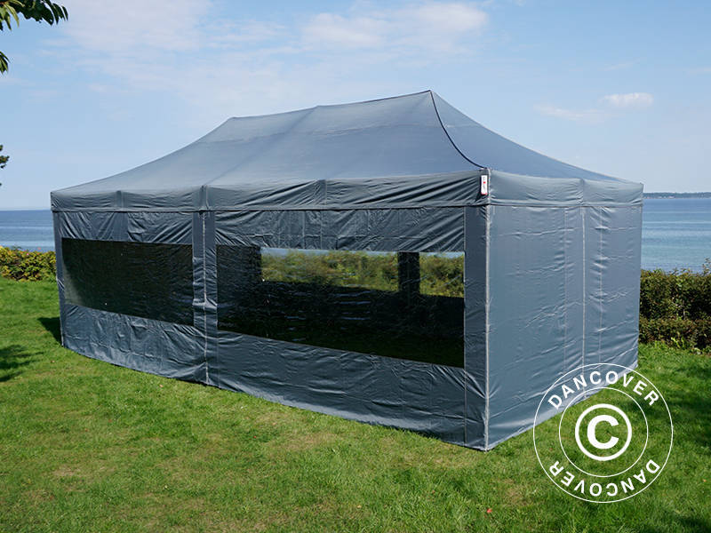 Snabbtält FleXtents Xtreme 50 4x8m Grå, inkl. 6 sidor - Image 3