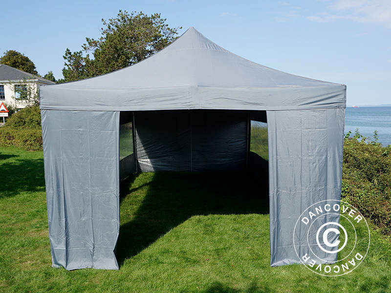 Snabbtält FleXtents Xtreme 50 4x8m Grå, inkl. 6 sidor - Image 33